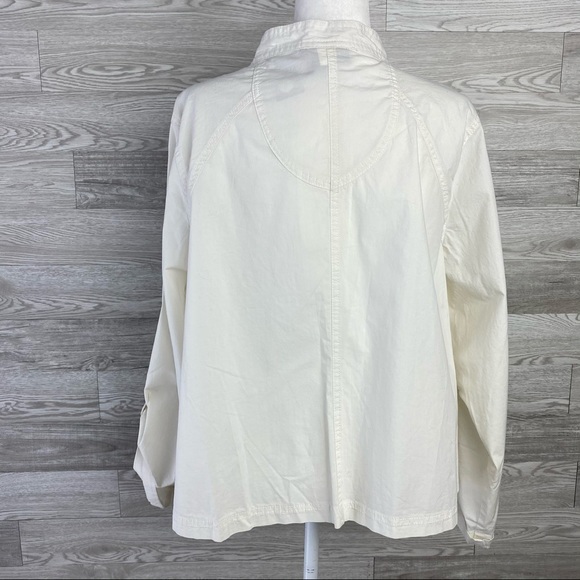 NWT Lane Bryant White Embroidered Full Zip Jacket - Picture 6 of 6